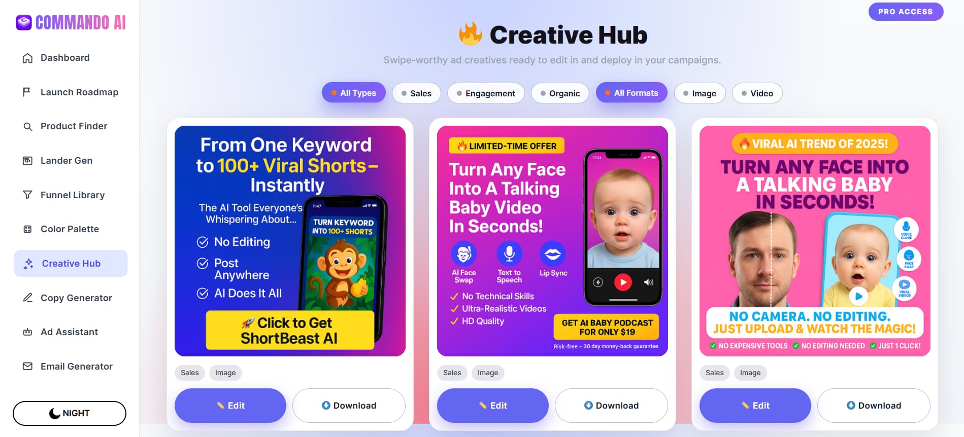 Commando AI Dashboard